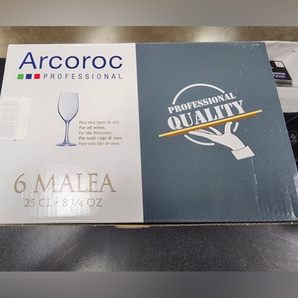 Arcoroc Professional French Wine Glasses (6) Malea per box - 25 CL / 8 1/4 Oz - Picture 3 of 6